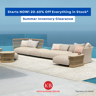 KB Patio Florida Summer Inventory Clearance Talenti Cliff