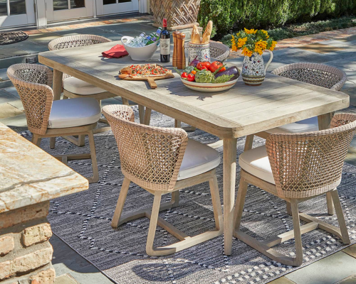 01 Palecek Laguna mobile side chair 01 Palecek Laguna mobile side chair