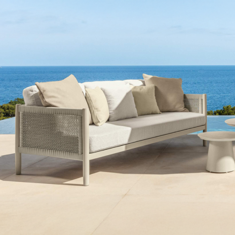01 Talenti Dolcevita Alu 3 Seater Sofa