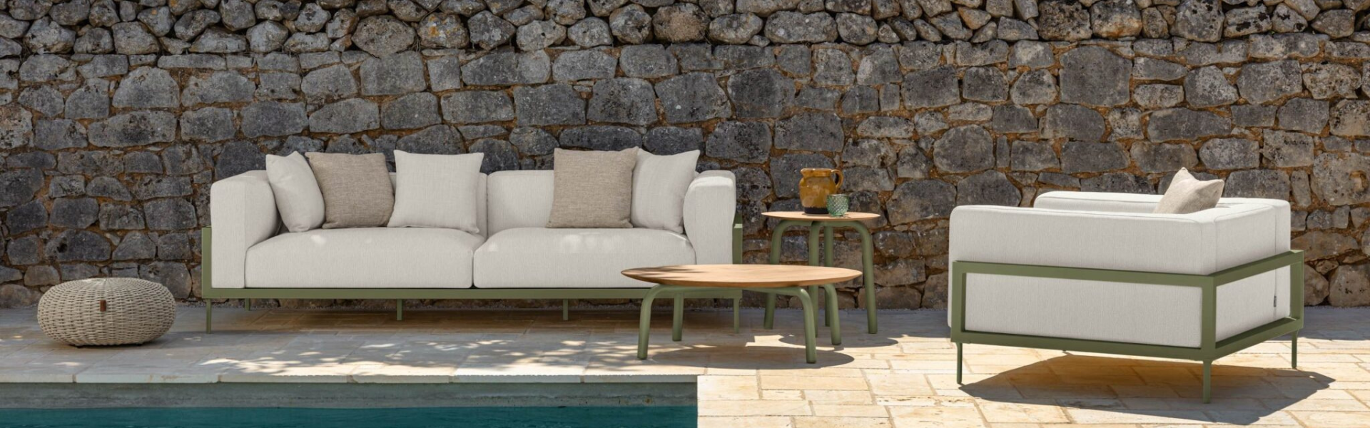 02 Talenti Cleo Soft Alu slider desktop 3 seater sofas w armchair and coffee tables