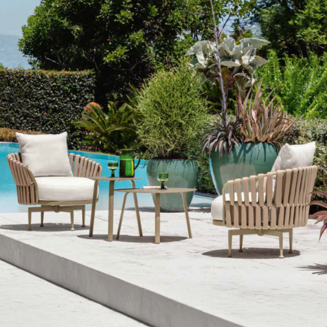 02 Talenti Frame Swivel Living Armchair