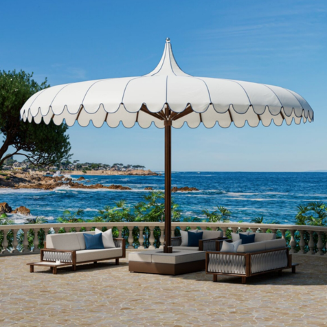 Tuuci Umbrellas Ocean Master Mega Max Central Pole Voilare Round