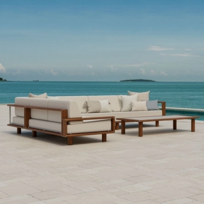 04 KBP 25 06 main slider Mobile seating set Tuuci Horizon sectional meritage coffee table