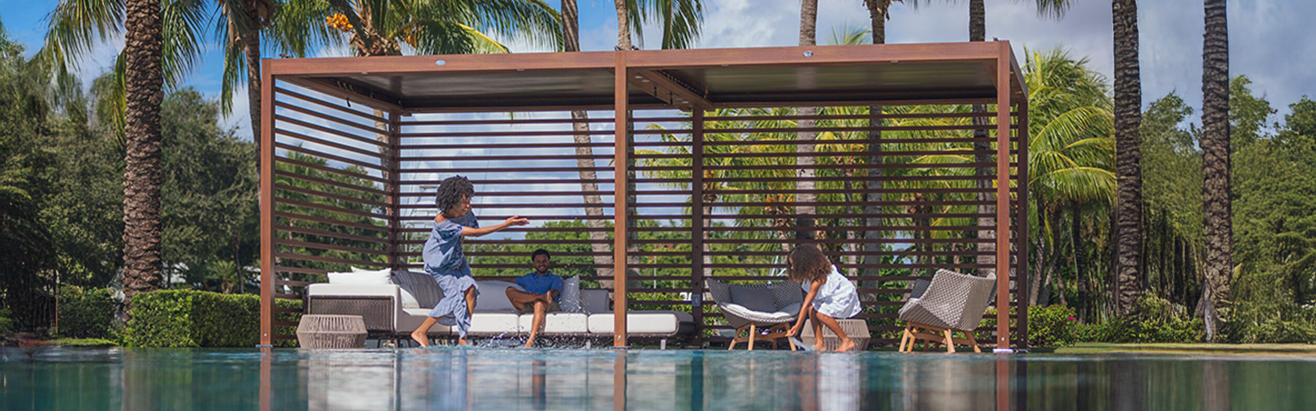 Tuuci Pergolas Solanox M1 Plus Rectangular Combined Modules Double