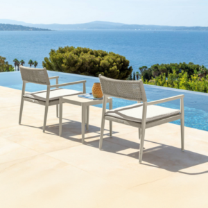 05 Talenti Dolcevita Alu Lounge Armchair and side table