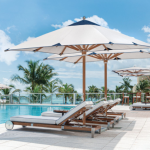 05 Tuuci Umbrellas Ocean Master Max Central Pole Nautical Teak Octagon