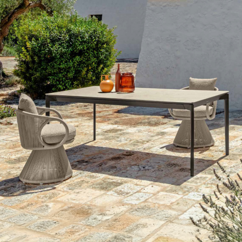 06 Talenti Karen Swivel Dining Armchair