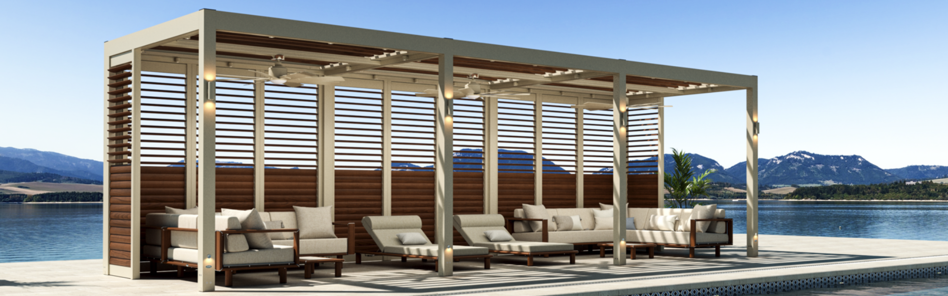 Tuuci Pergolas Max Solanox Modular Combined Modules