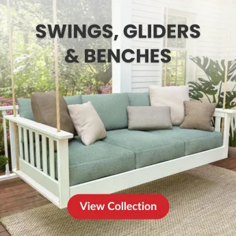 10 Polywood collection Swings, Gliders & Benches