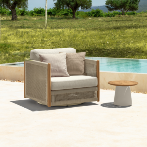 11 Talenti Dolcevita Teak Swivel living armchair