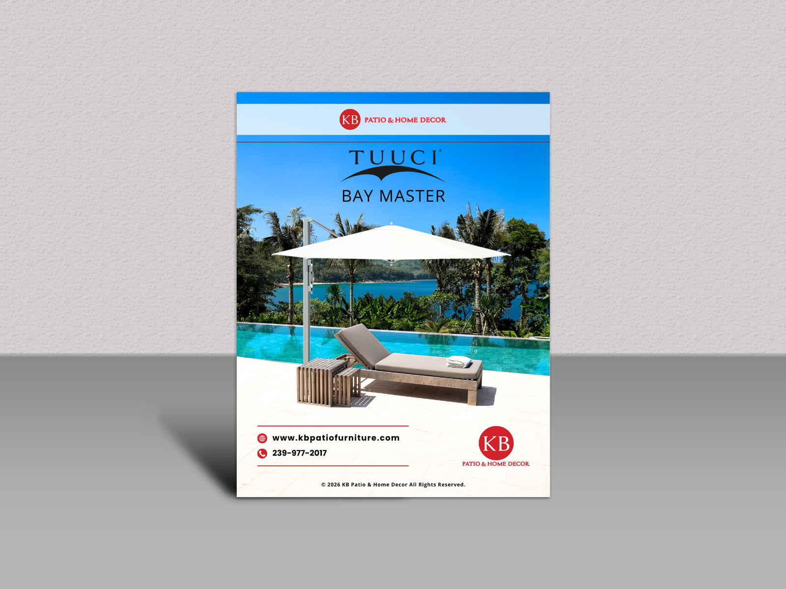 KB Patio Tuuci Flipbook Cover Umbrellas Bay Master