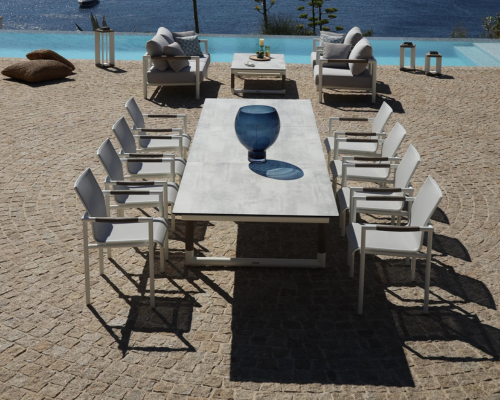 Les Jardins Bastingage slider mobile 03 dining set Les Jardins Bastingage slider mobile 03 dining set