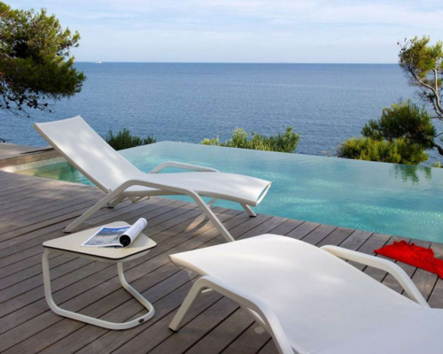 Les Jardins Yolo slider mobile 01 Chaise Lounger white