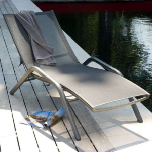 Les Jardins Yolo 01 Stackable Sunlounger SpaceGrey Slate Gray