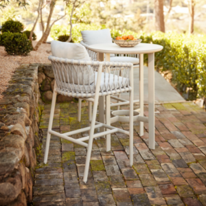 Brown Jordan Oscar Bar Stools with Arms