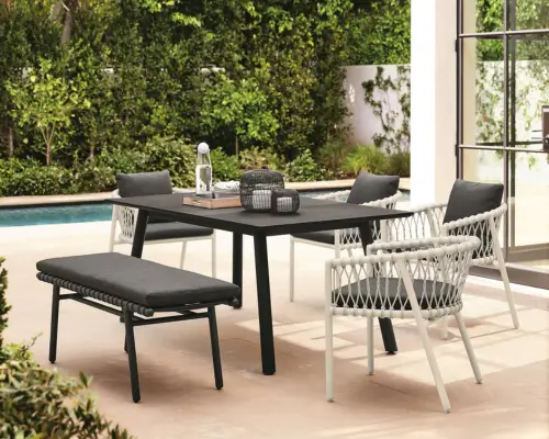 brown jordan slider mobile OSCAR 07 dining set