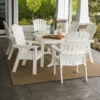 polywood nautical 06 curveback adirondack 7 piece trestle dining set pws374 1