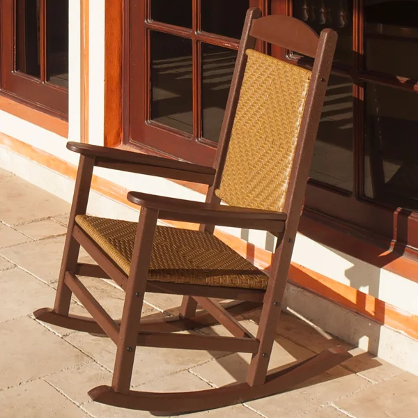 polywood porch rockers 21 presidential woven rocking chair r200