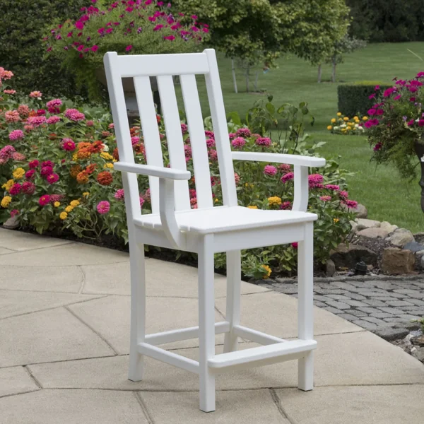 polywood vineyard 11 counter chair arm chair vnd231