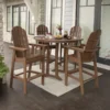 polywood vineyard 13 bar set curveback adirondack 5 piece nautical trestle pws379 1