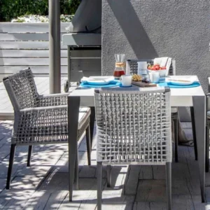 ratana genval 05 dining table square umbrella hole dining side chair dining arm chair